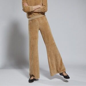 Suzie Kondi Teddy Tan Beach Terry Flare Pants